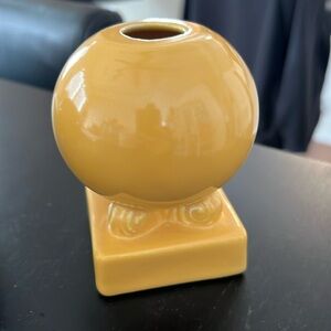 Vintage Fiestaware yellow bulb candle holder